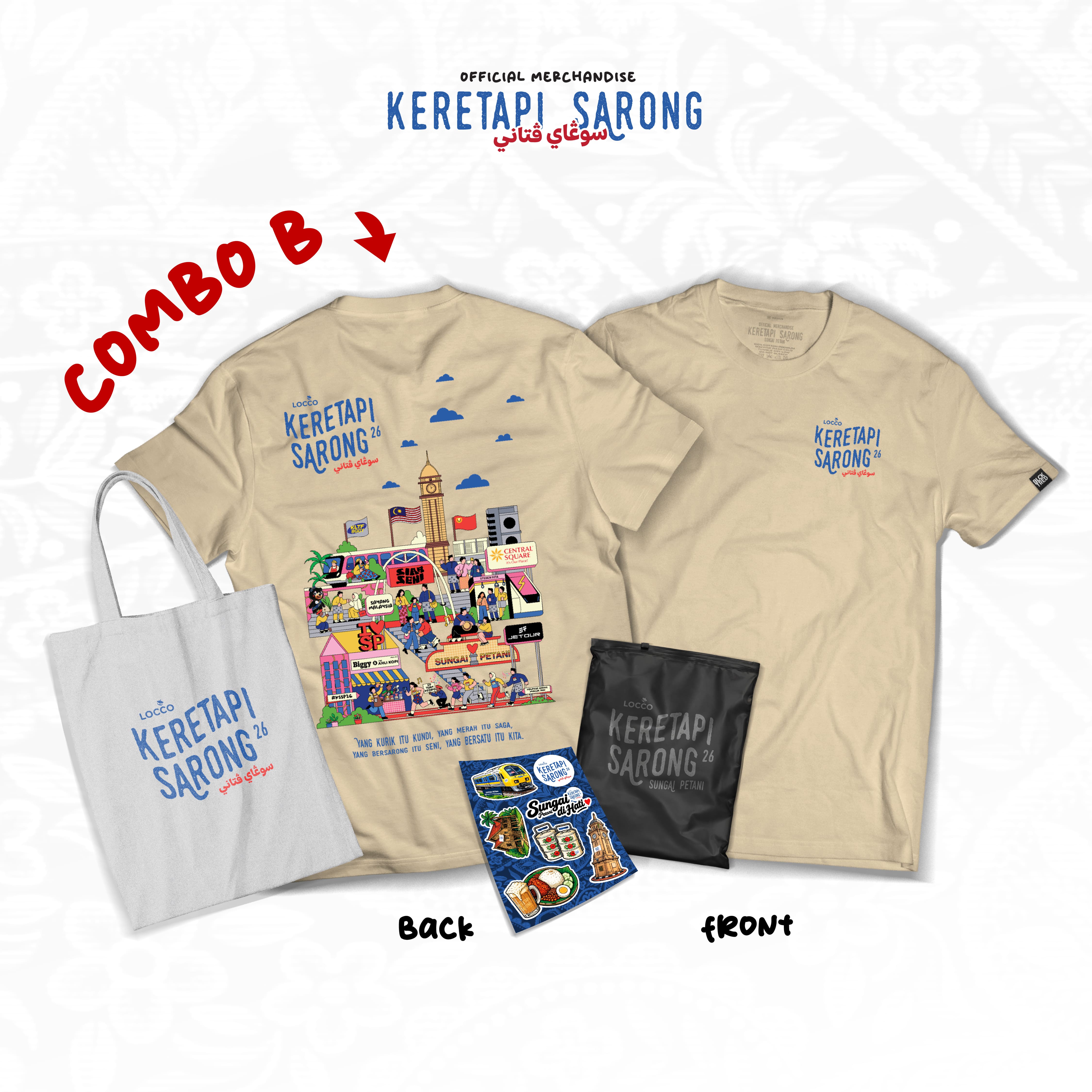 KERETAPI SARONG SUNGAI PETANI '26 COMBO B